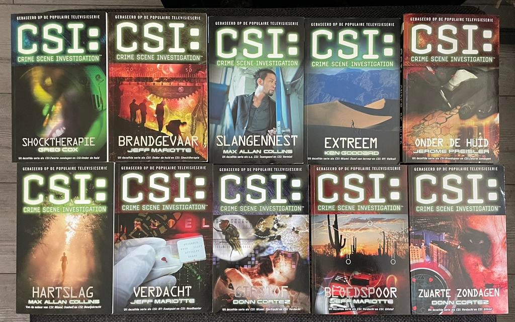 Csi Boeken (18x), Ophalen, Zo goed als nieuw, Tv-serie