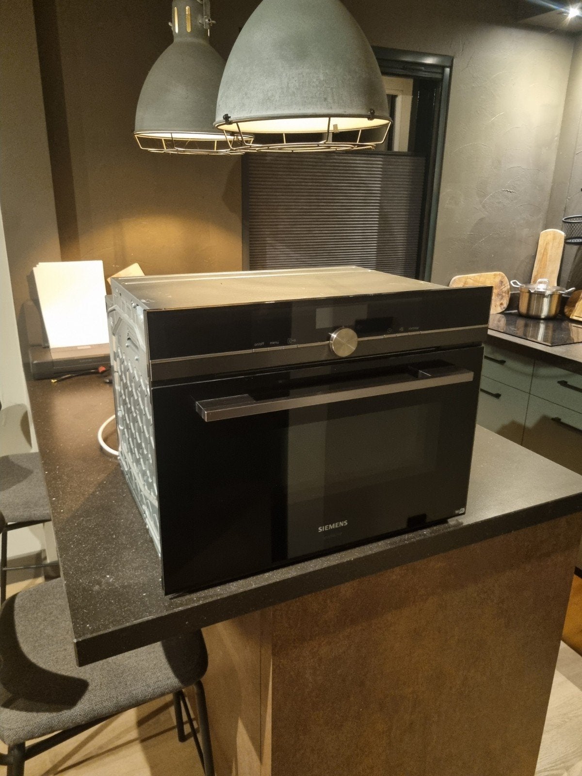 Luxe Combi oven/Stoomoven Siemens, Ophalen, Gebruikt, Inbouw, 45 tot 60 cm