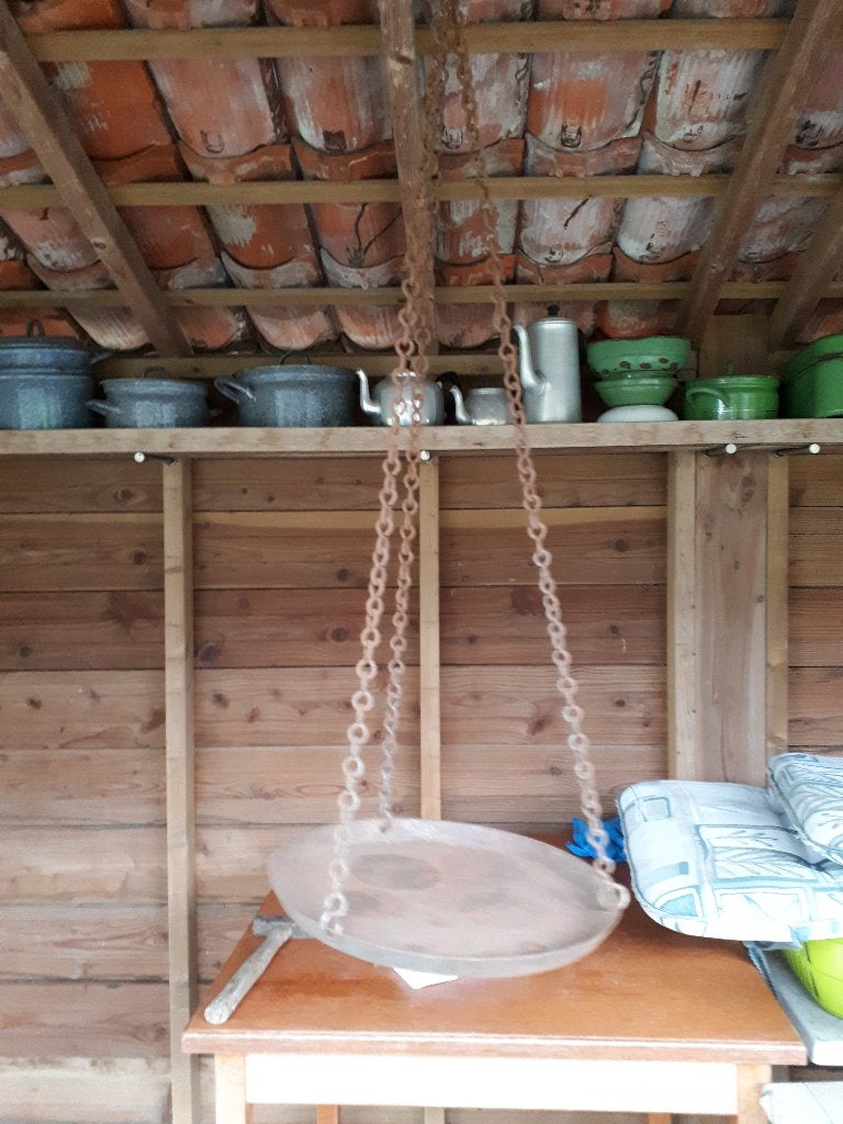oude weegschaal, Ophalen, 1 tot 500 gram, Hangweegschaal, Gebruikt