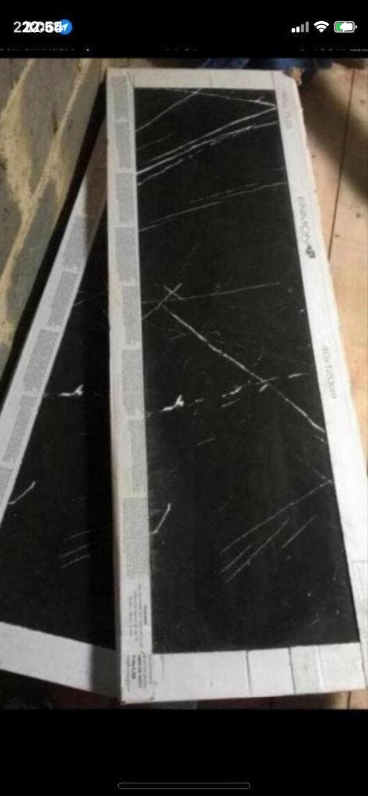 Zwarte keramische wandtegels met marmerlook 40x120cm, Ophalen, 60 cm of meer, Nieuw, Minder dan 5 m²