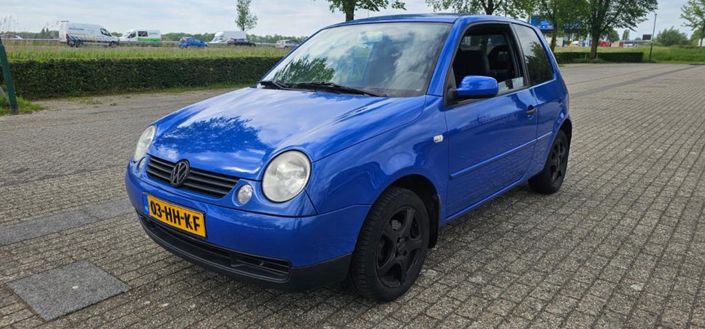 Volkswagen Lupo 1.4 44KW 2001 Blauw, Voorwielaandrijving, 31 €/maand, 4 cilinders, Origineel Nederlands
