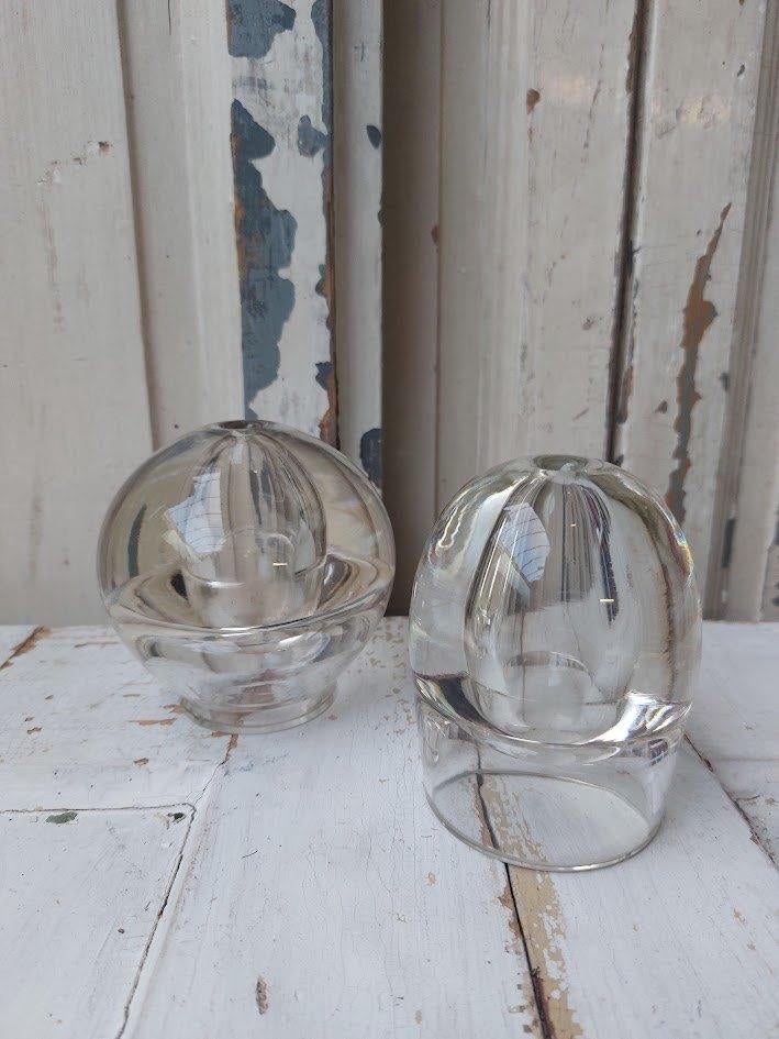 Handgeblazen glazen olielamp bollen vintage ornamenten, Ophalen of Verzenden