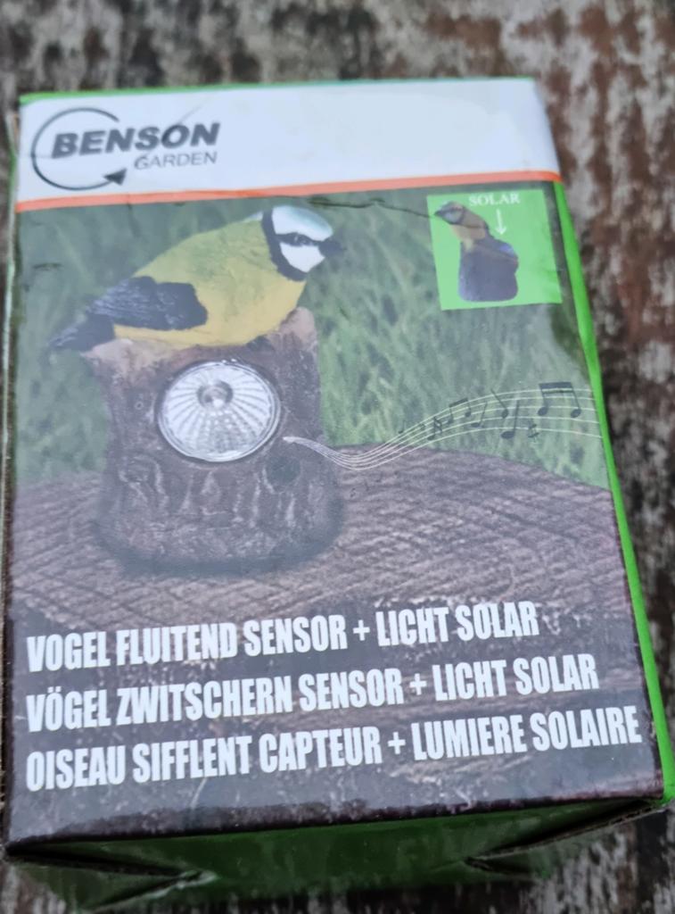 Benson solar fluitende vogel, Tuin en Terras, Tuinbeelden, Ophalen, Nieuw, Overige materialen, Dierenbeeld