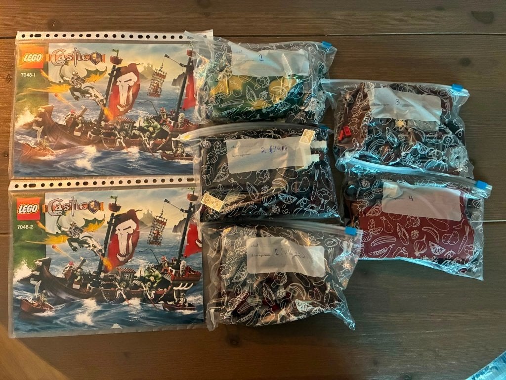 Lego Castle set 7048 Troll Warship, Compleet, Lego, Ophalen of Verzenden, Zo goed als nieuw