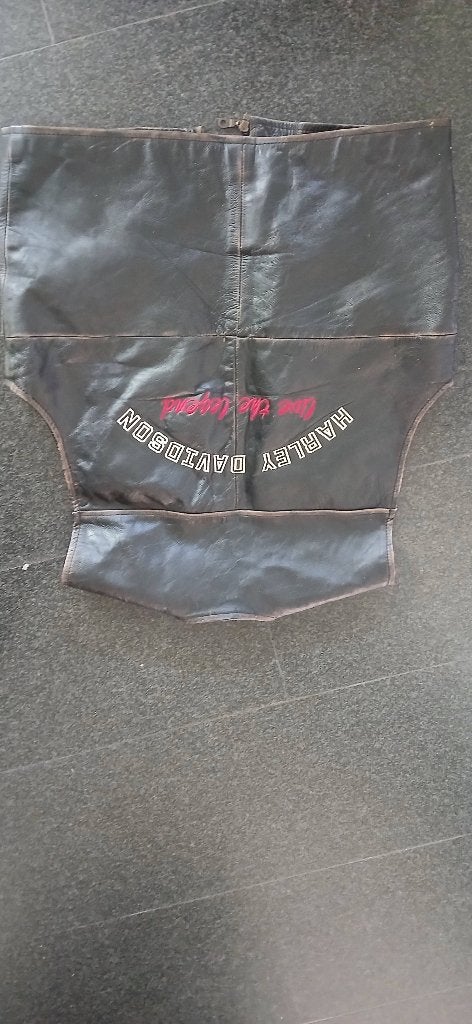 Harley-Davidson opdruk leren vest maat L/54, Ophalen of Verzenden, Tweedehands, Heren, Jas | leer