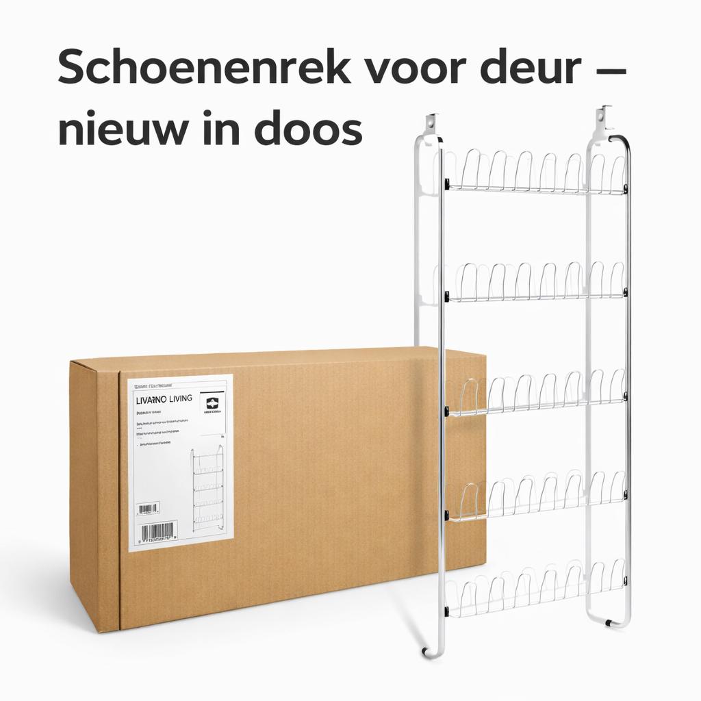 Nieuw – Schoenenrek voor deur (Livarno Living) 18 paar, Ophalen of Verzenden, Nieuw