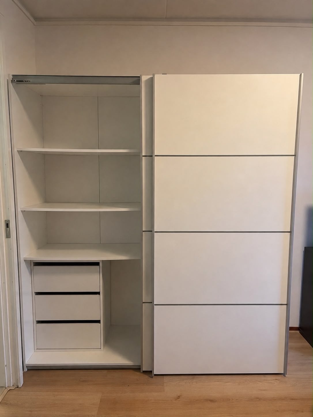 Kledingkast met schuifdeuren 200x182x64 cm, Ophalen, Gebruikt, 200 cm of meer, 150 tot 200 cm