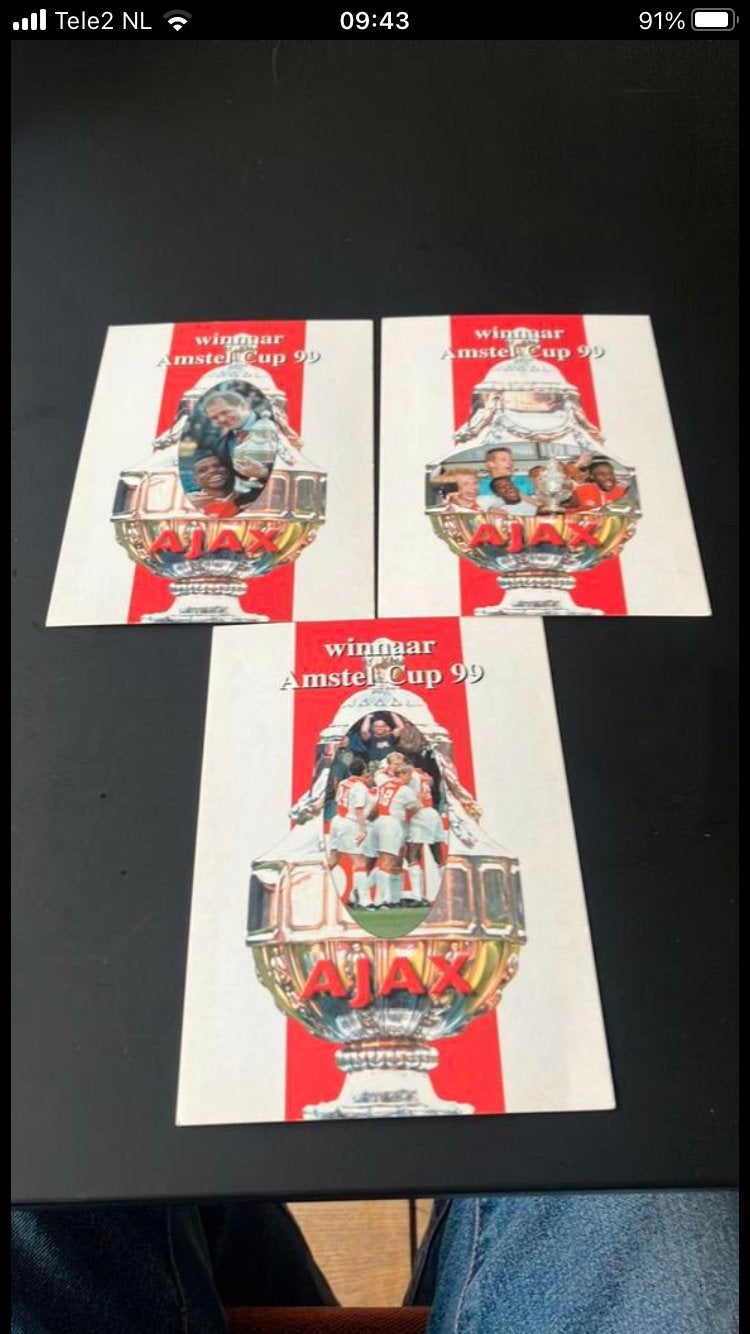 Ajax bekerwinnaars 1999, Ophalen of Verzenden, Zo goed als nieuw, Ajax