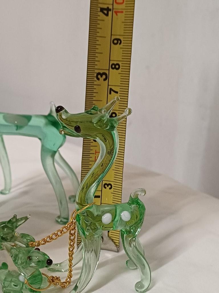 Murano glas hert en hond, Ophalen of Verzenden