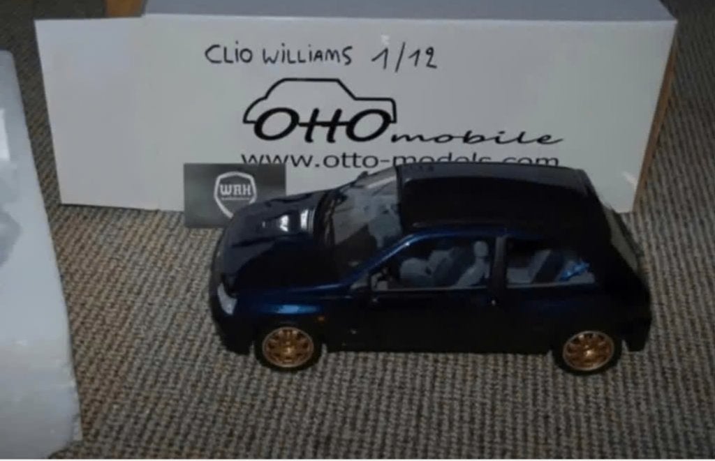 1:12 RENAULT CLIO WILLIAMS PH 2 G008 Otto mobile in doos WRH, Verzenden, Zo goed als nieuw, 1:5 t/m 1:8, Auto