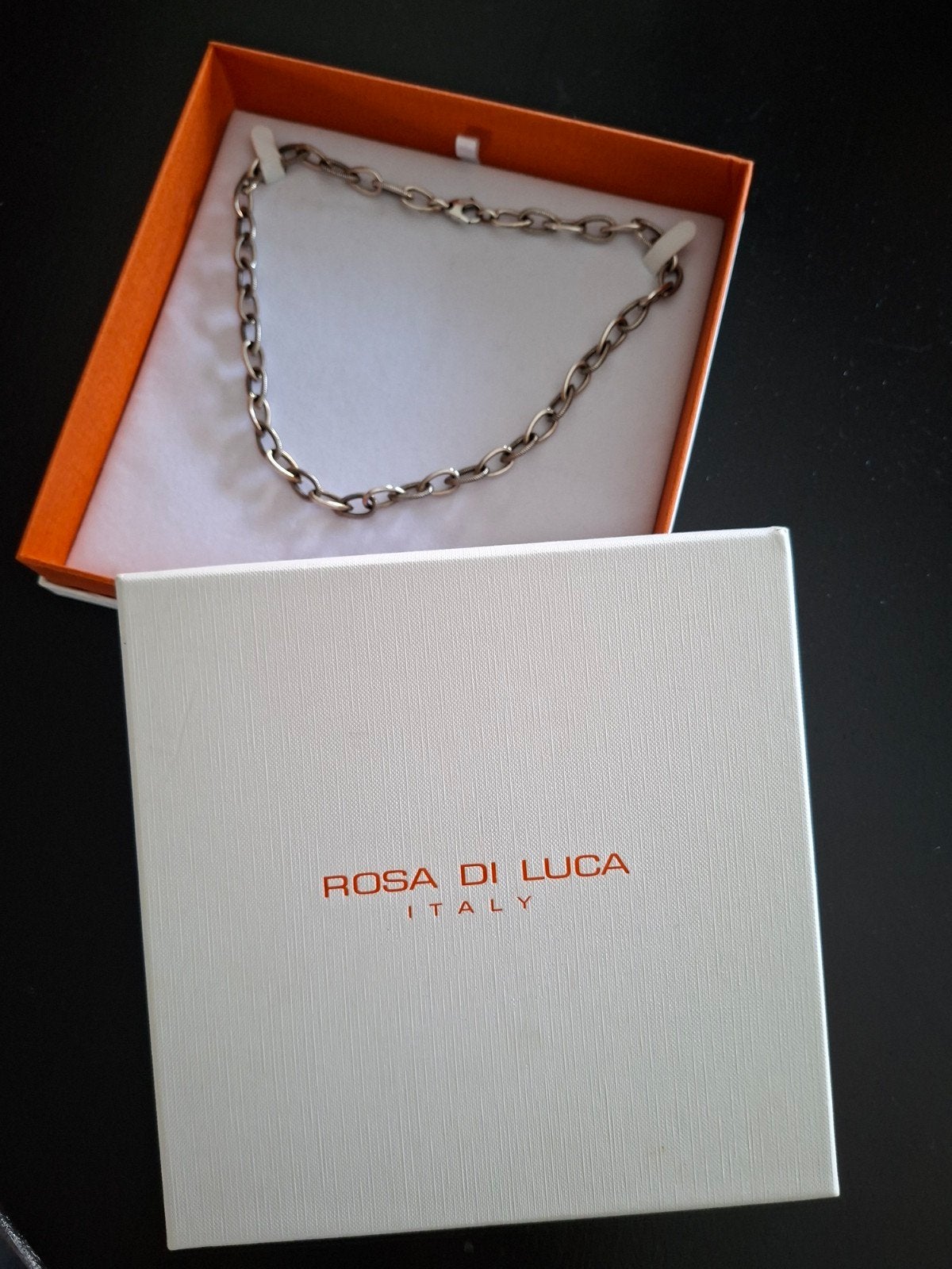 Zilveren  Rosa Di Luca ketting, Ophalen of Verzenden, Nieuw, Zilver, Zilver