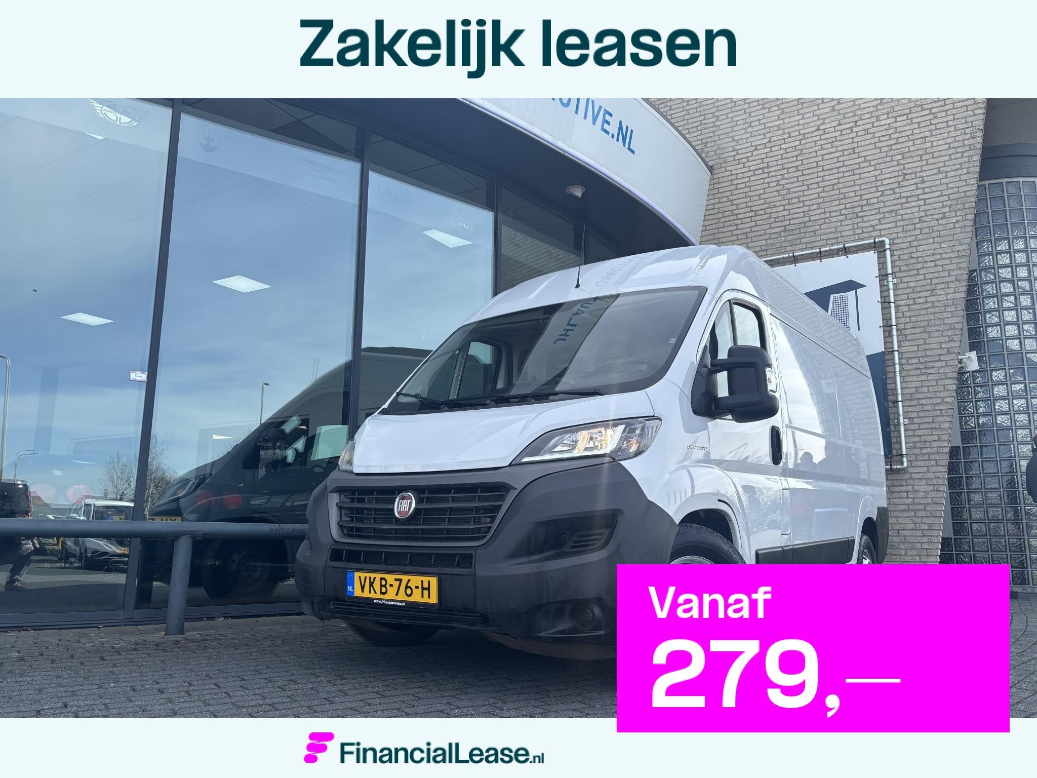 Fiat Ducato 2.3 L2H1*AUTOM.*KOELAUTO*DAG/NACHT*ECC*CRUISE*3P, Stof, Gebruikt, 3000 kg, Wit