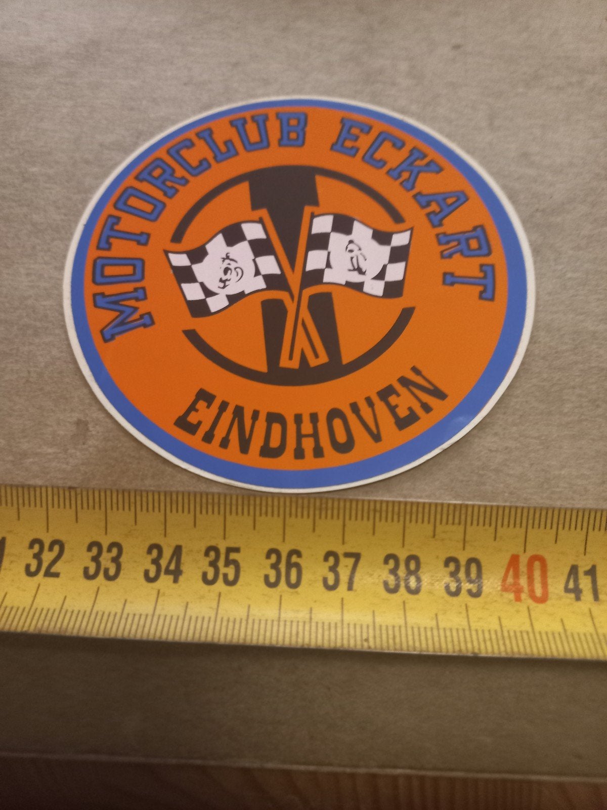 Motorclub Eckart Eindhoven Sticker - Vintage, Verzamelen, Ophalen of Verzenden, Gebruikt, Auto of Motor