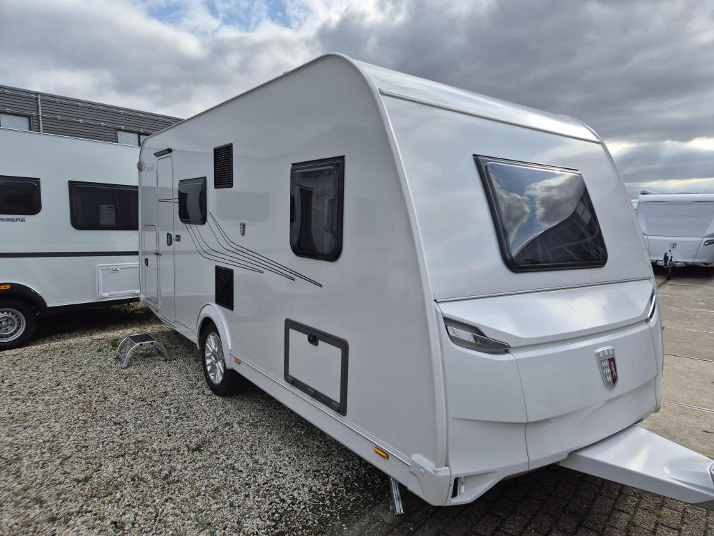 Tabbert Senara 460 DMK, Caravans en Kamperen, Standaardzit, Dwarsbed, Tabbert, Bedrijf