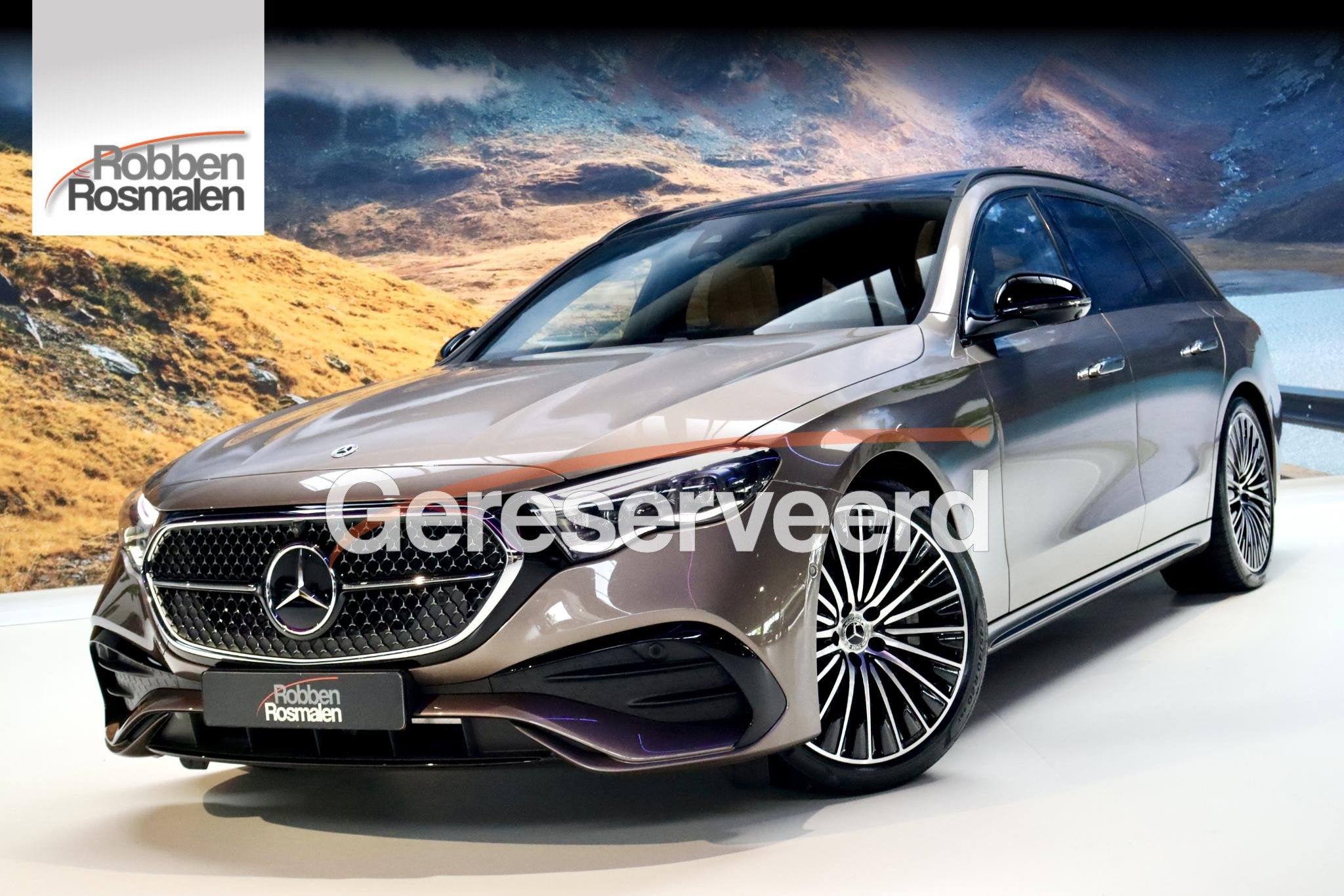 Mercedes-Benz E 300 Estate e Exclusive Line Superscreen|AMG|, Automaat, Gebruikt, 4 cilinders, Bruin