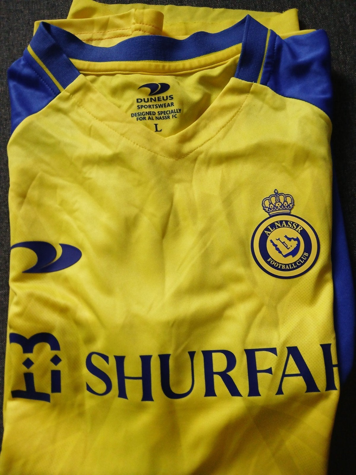 Nieuw Al Nassr Ronaldo Sport T-shirt Maat L, Maat L, Ophalen of Verzenden, Nieuw, Shirt