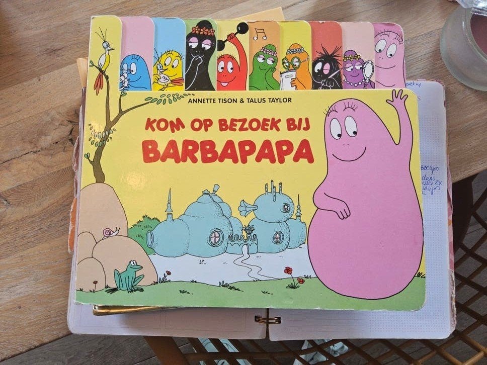 Kom op bezoek bij Barbapapa - Hardcover karton boek, Fictie algemeen, Jongen of Meisje, Annette Tison & Talus Taylor, Ophalen of Verzenden