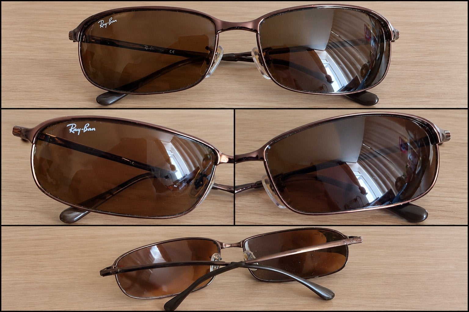 Ray-Ban zonnebril bruin – originele vintage look, Ophalen of Verzenden