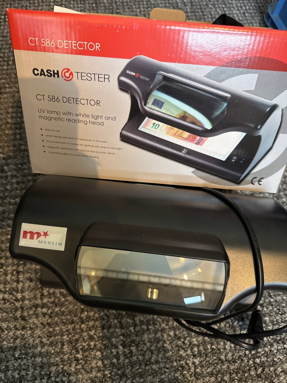 Cash Tester CT 586 Detector - UV lamp met wit licht, Ophalen of Verzenden