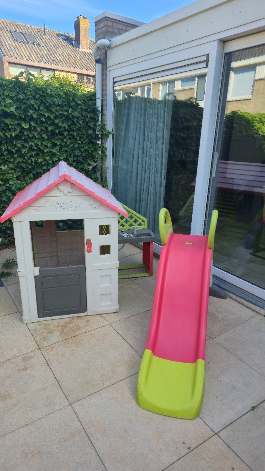 Smoby Speelhuisje en glijbaan voor kinderen, Ophalen, Gebruikt, Kunststof