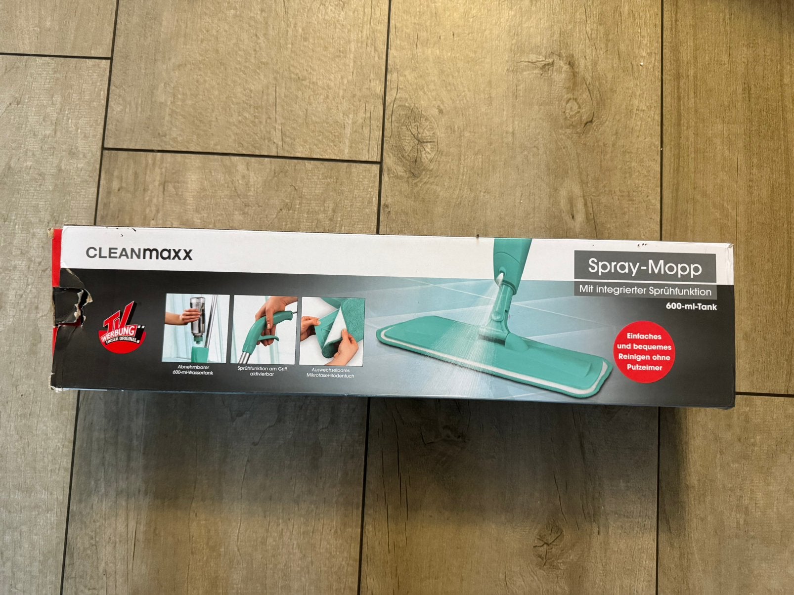 CLEANmaxx Spray-Mop met sproeifunctie, Ophalen, Mop of Dweil