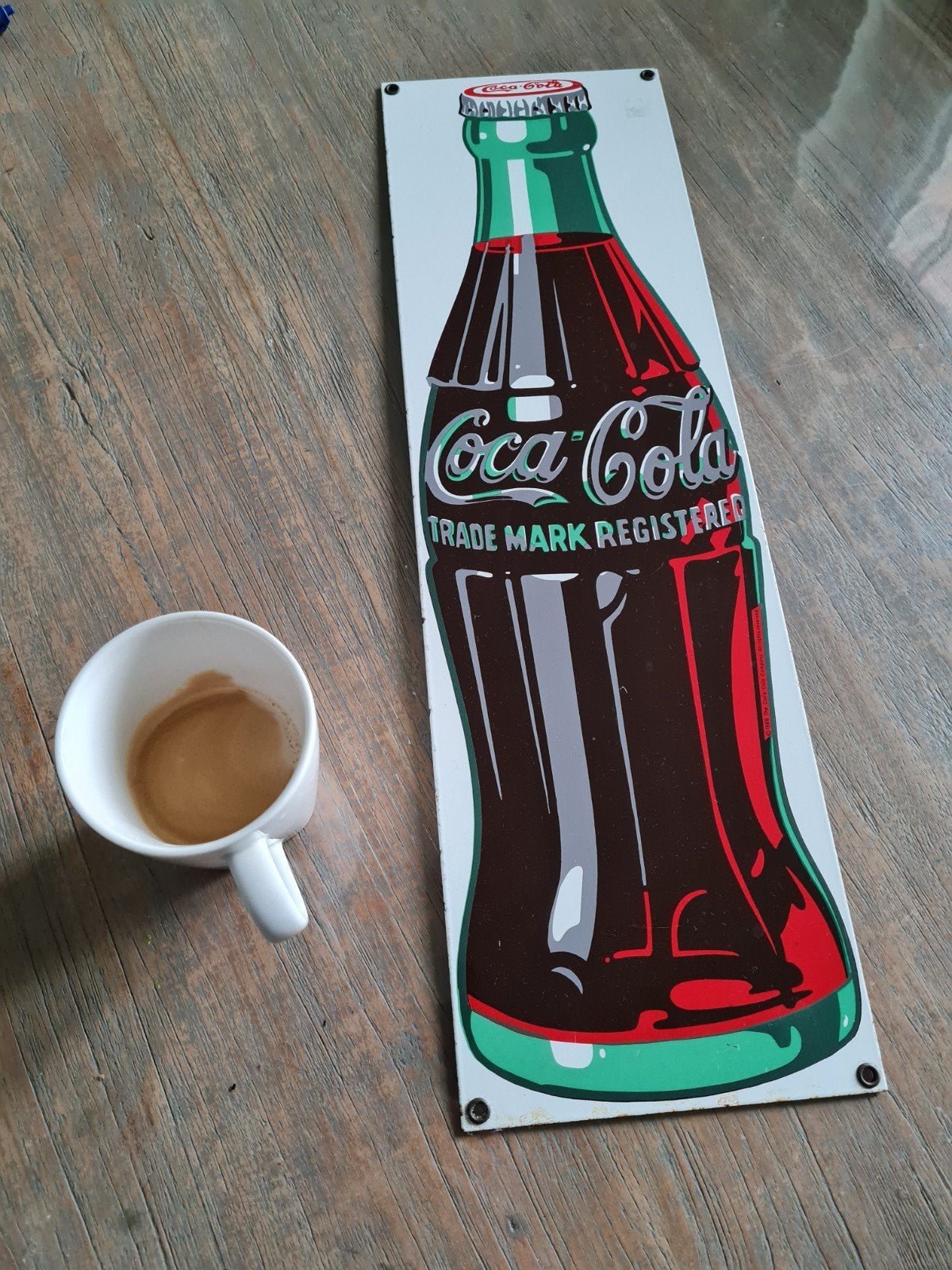Coca cola reclamebord, Verzamelen, Merken en Reclamevoorwerpen, Ophalen of Verzenden, Reclamebord