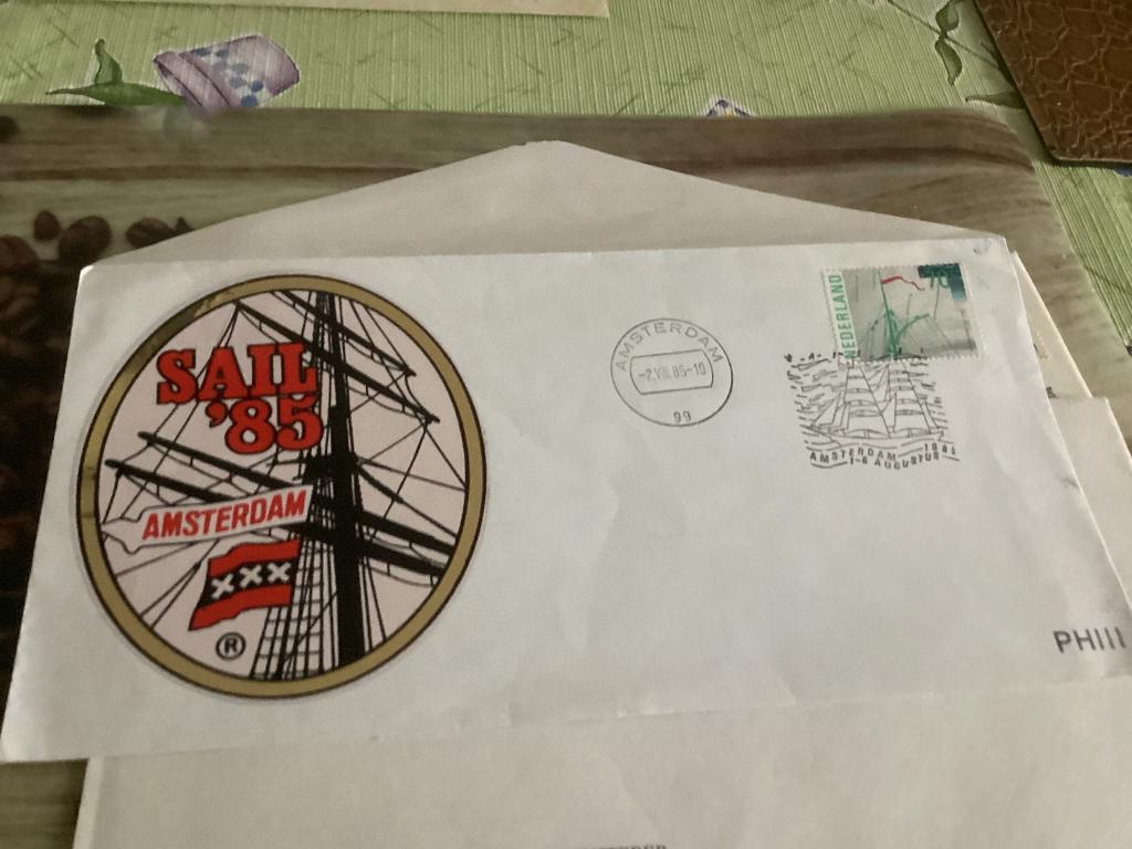 No1992 Sail 85 Amsterdam 2-8-1985 Nederland jaargangen fdc, Ophalen, Onbeschreven, Nederland