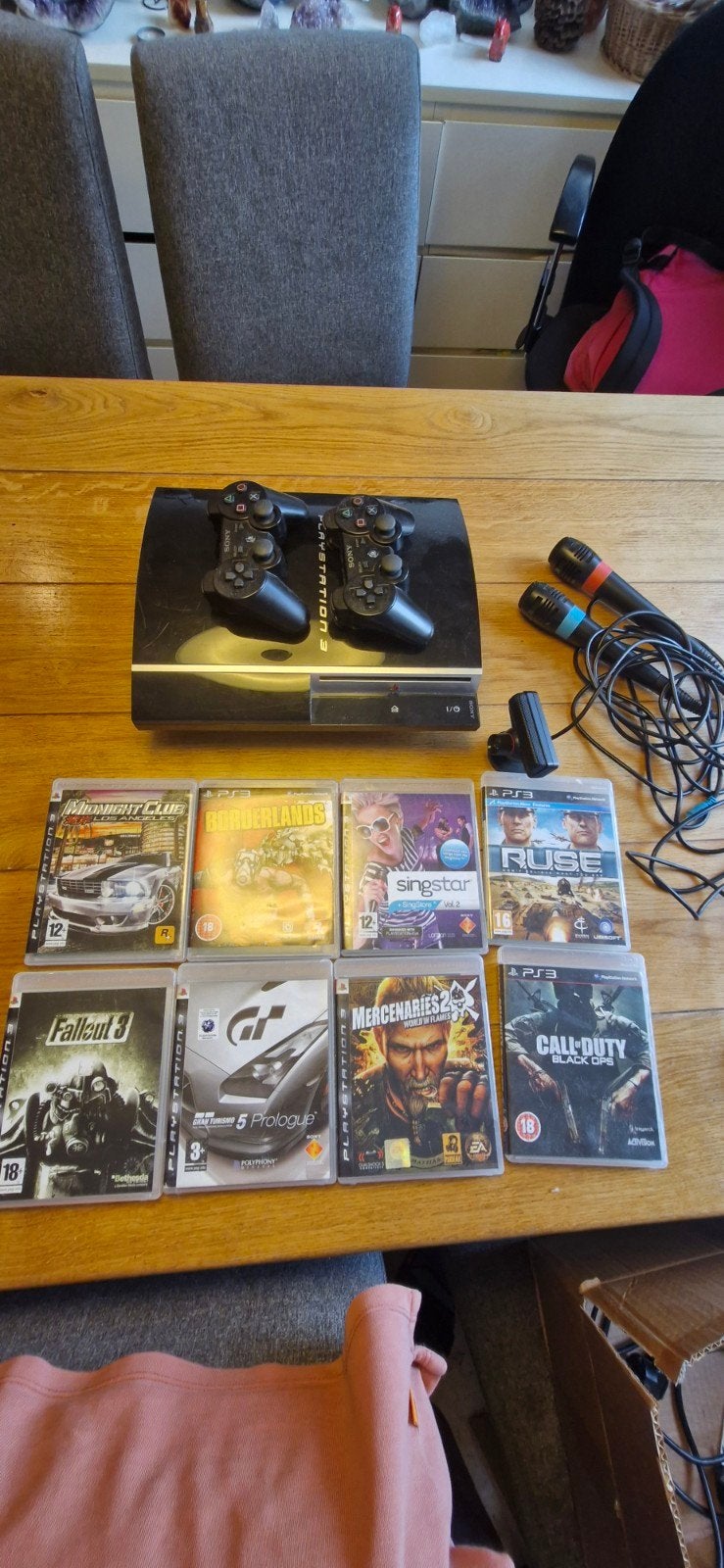 PlayStation 3 met 10 spellen en accessoires, Ophalen, Zo goed als nieuw, Vanaf 3 jaar