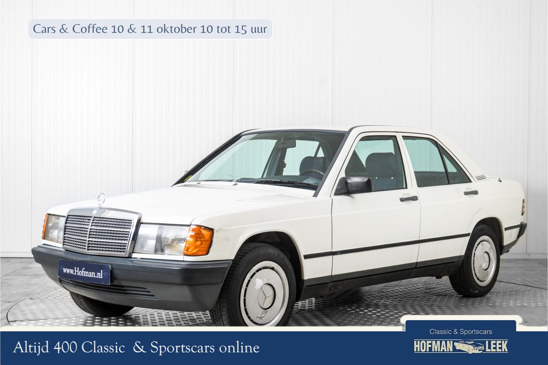 Mercedes-Benz 190D 2.0 Wegenbelastingvrij (bj 1985), Achterwielaandrijving, 4 cilinders, Wit, 190-Serie