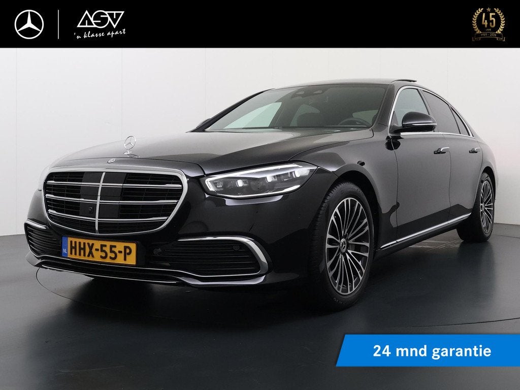 Mercedes-Benz S-klasse 450 4MATIC | Panorama - Schuifdak | L, Automaat, Gebruikt, Zwart, Bedrijf