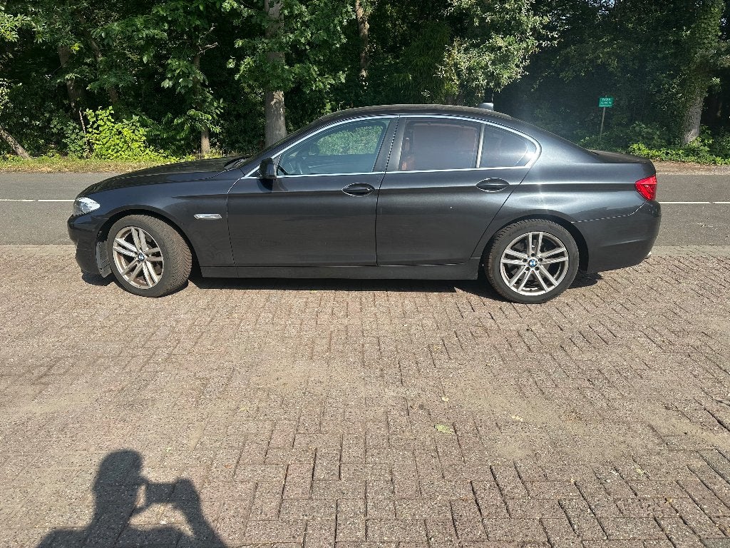 Bmw 5 serie, Auto's, Euro 5, Blauw, Leder, Particulier