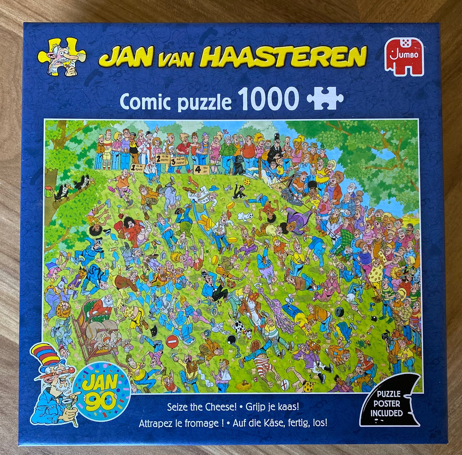 Jan van Haasteren puzzel 1000 stukjes grijp je kaas, Ophalen, 500 t/m 1500 stukjes, Zo goed als nieuw
