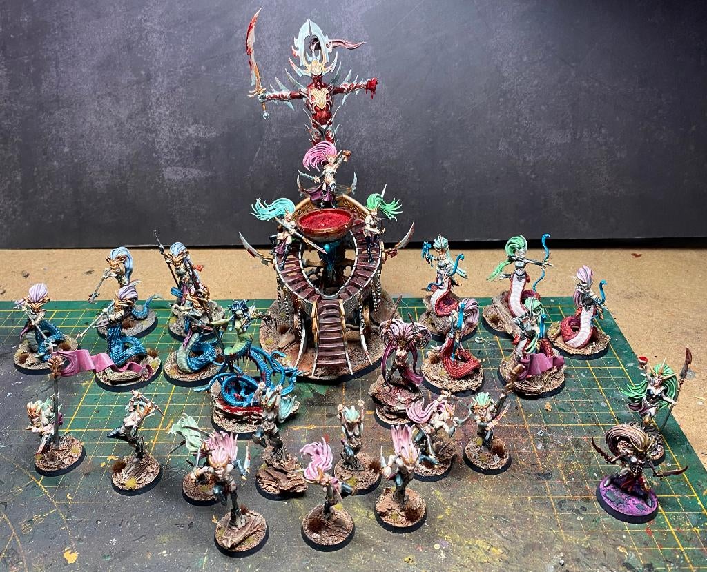 Age of Sigmar - Daughters of Khaine leger – painted, Hobby en Vrije tijd, Ophalen, Gebruikt, Figuurtje(s), Warhammer