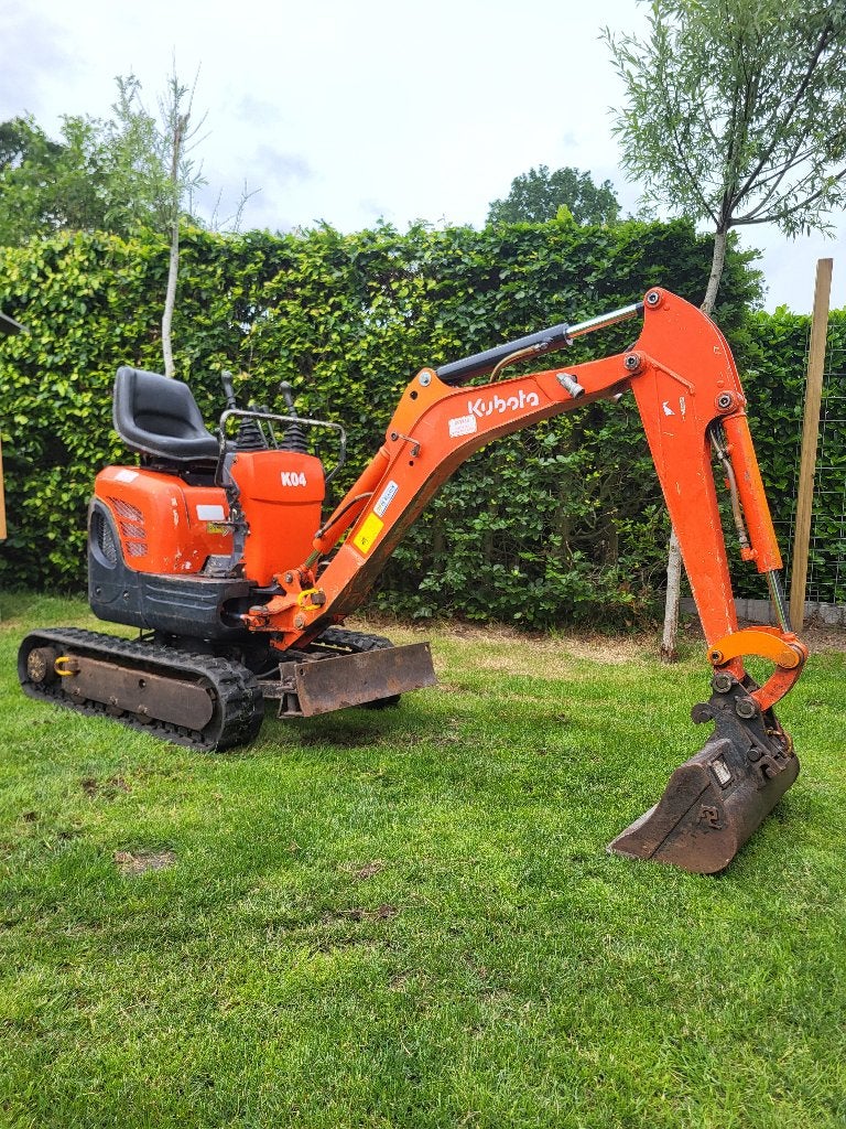 Kubota u10-3 minikraan, Ophalen, Graafmachine