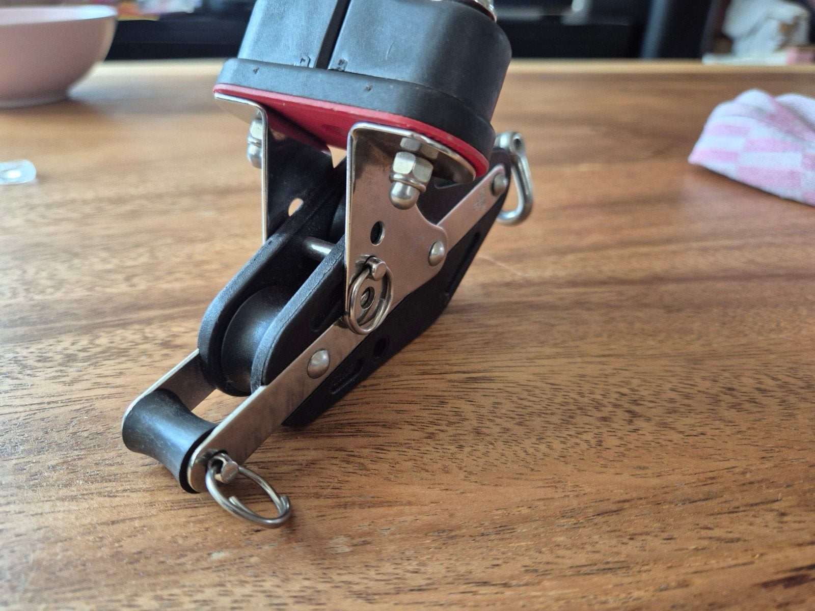 HS Sprenger Harken blok met klem, Watersport en Boten, Ophalen of Verzenden, Zo goed als nieuw, Lijn of Blok