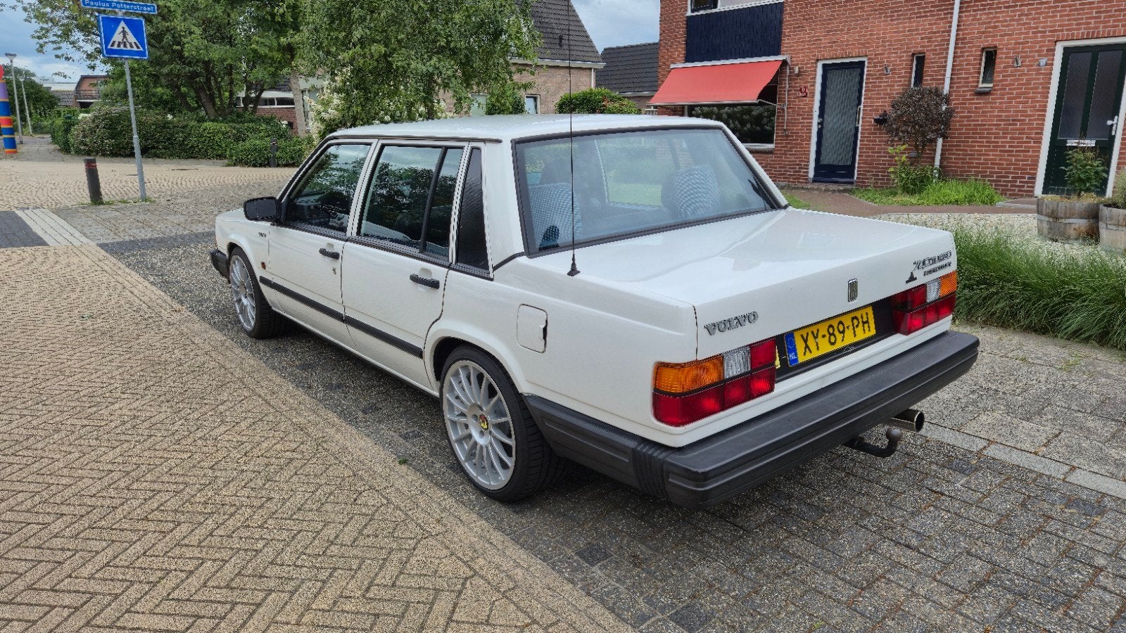 Volvo 740 2.3 Turbo Interc U9 1990 Wit, Leder en Stof, Wit, Origineel Nederlands, Particulier