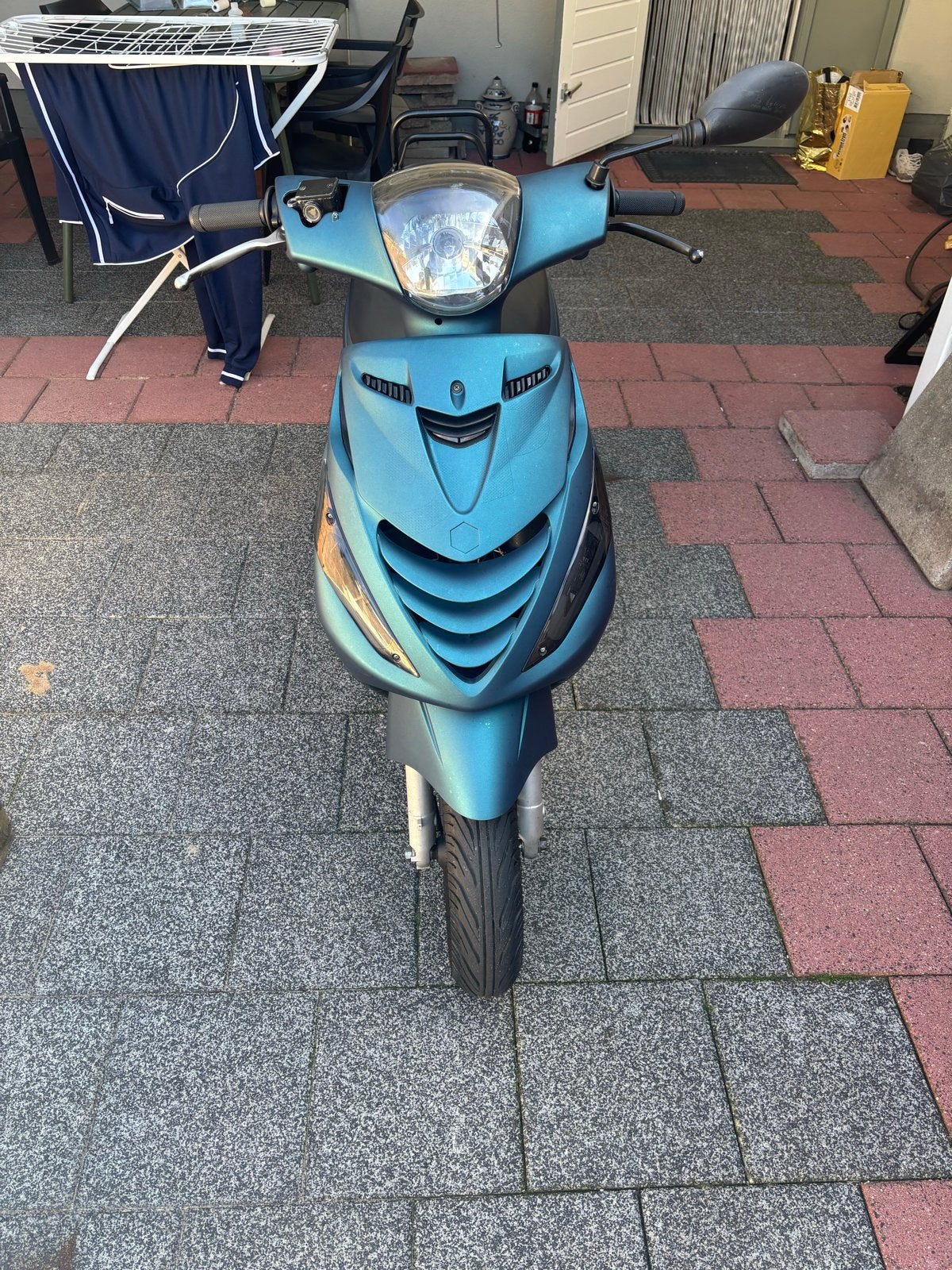 Piaggio zip 4 takt 50cc blauw kenteken!, Ophalen, Gebruikt, Maximaal 45 km/u, Zip