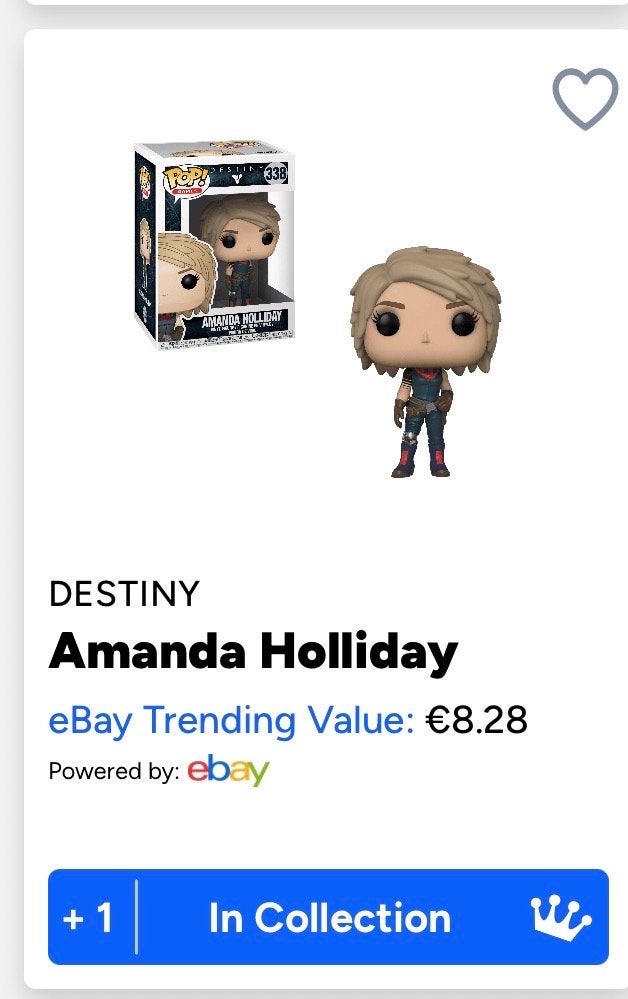 Funko Pop! Destiny Amanda Holliday #338, Ophalen of Verzenden, Zo goed als nieuw