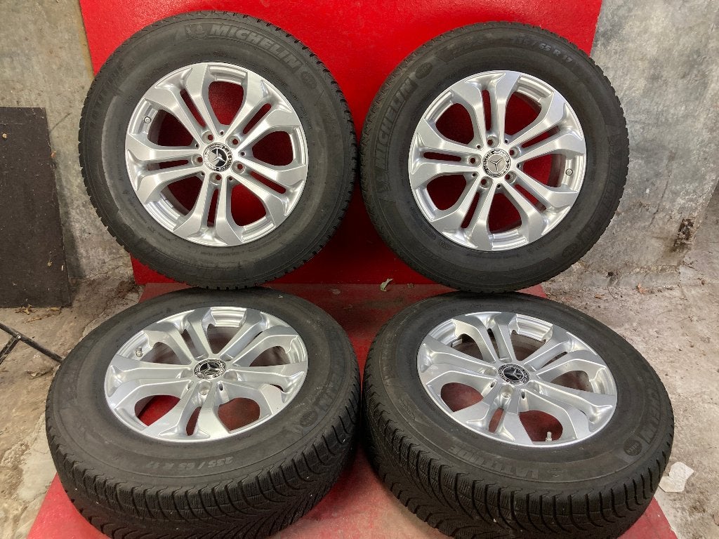 Winterbanden Mercedes GLC 235/65R17 Michelin, Gebruikt, ., Banden en Velgen, 17 inch