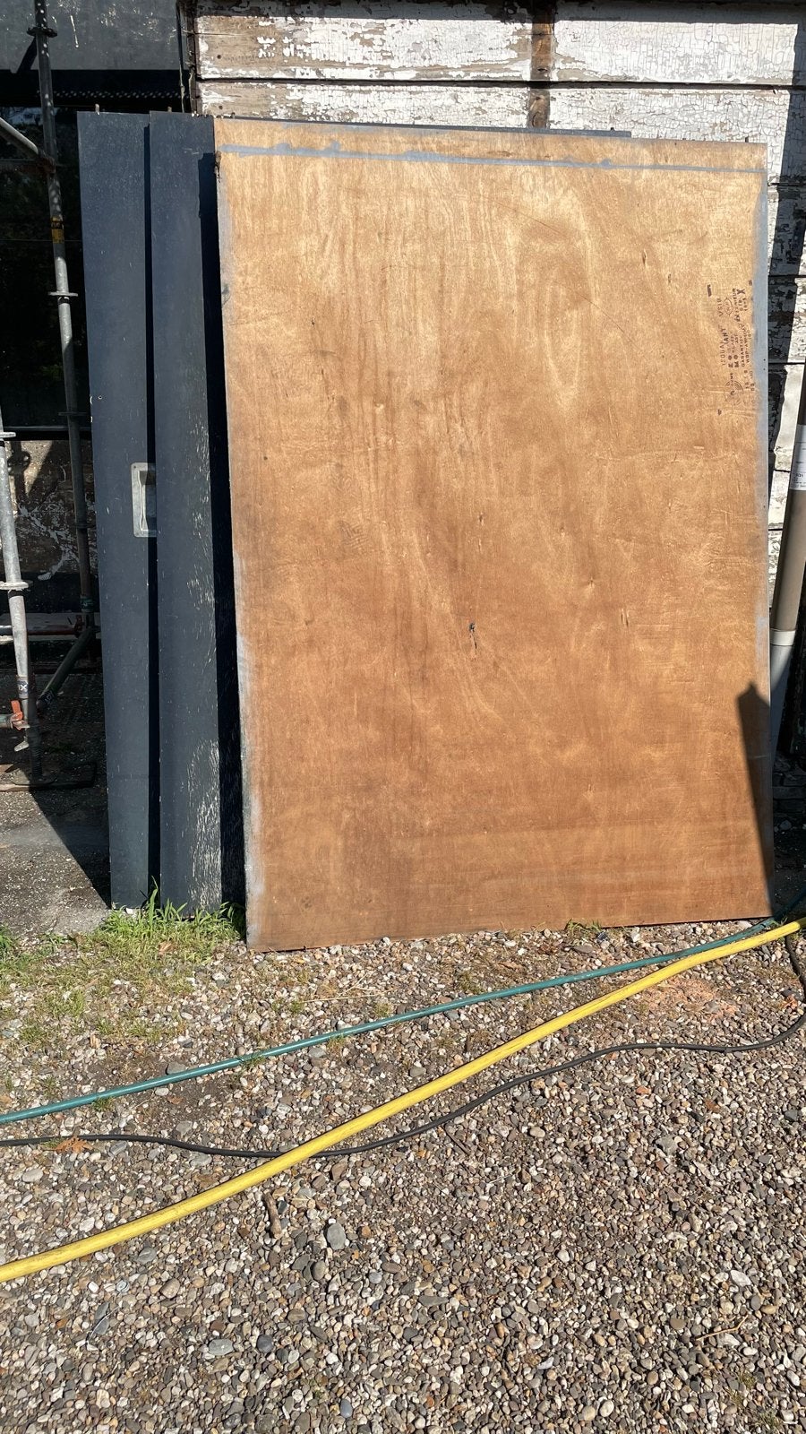 Deurplaten multiplex 40 mm (4x) met deurgrepen, Ophalen, Gebruikt, 25 tot 50 mm, 200 tot 250 cm