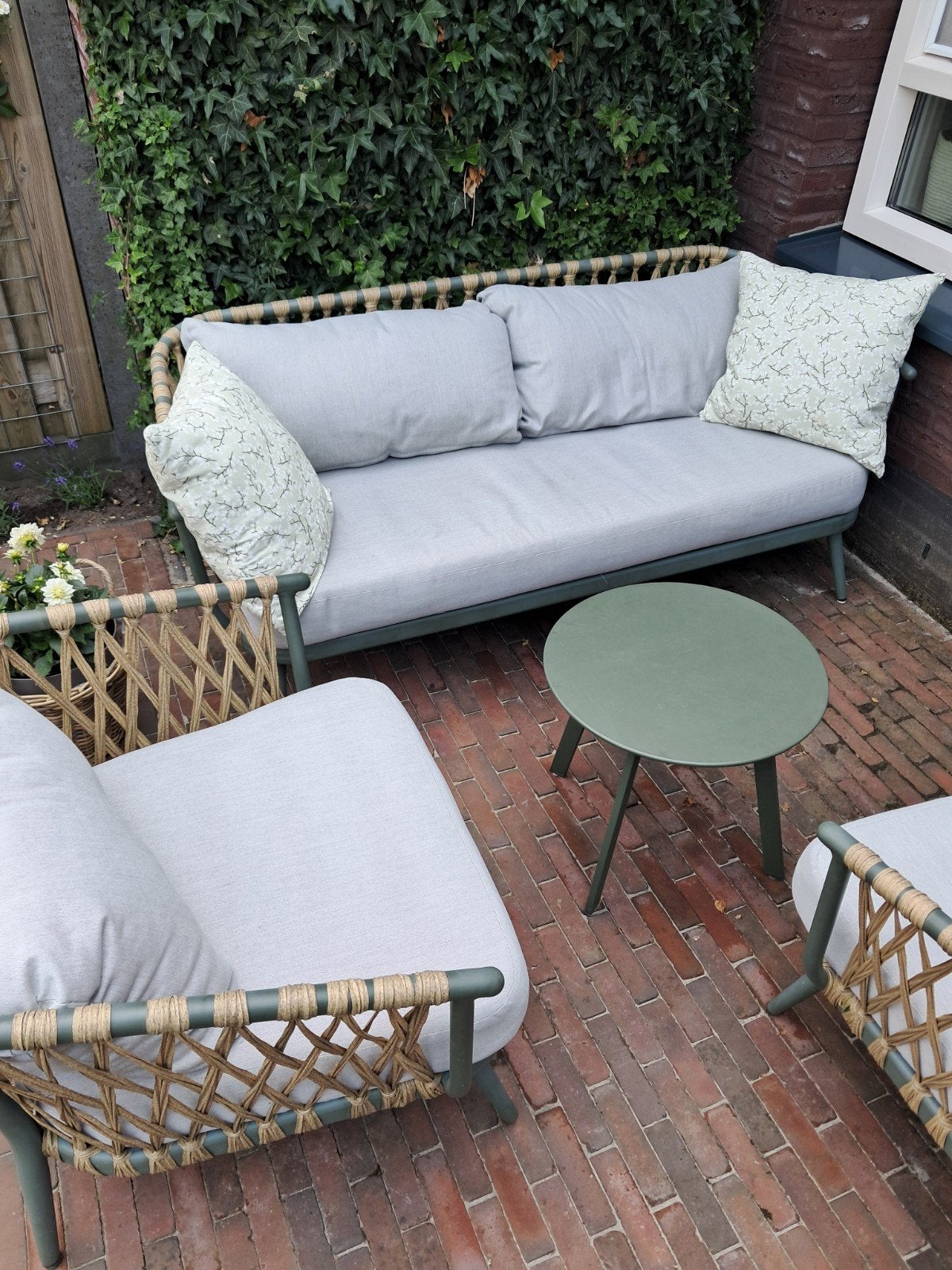 Tuinset Jake, Tuin en Terras, Ophalen, Aluminium, Bank