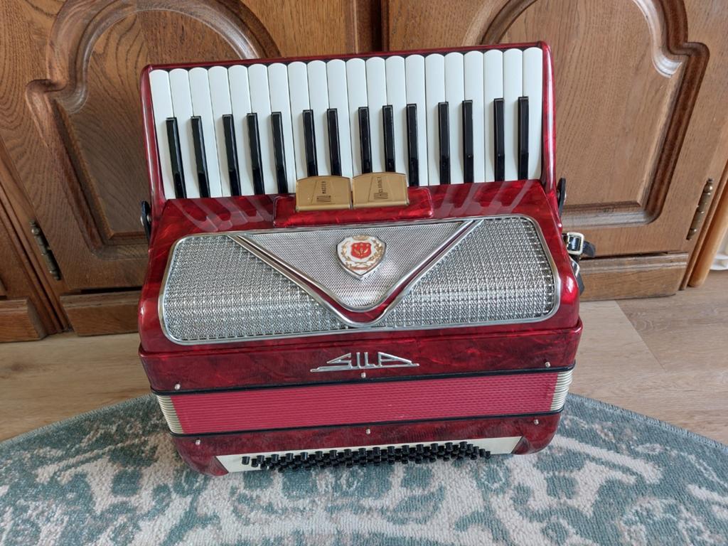 80 bas accordeon, Overige merken, Gebruikt, 80-bas, Met koffer