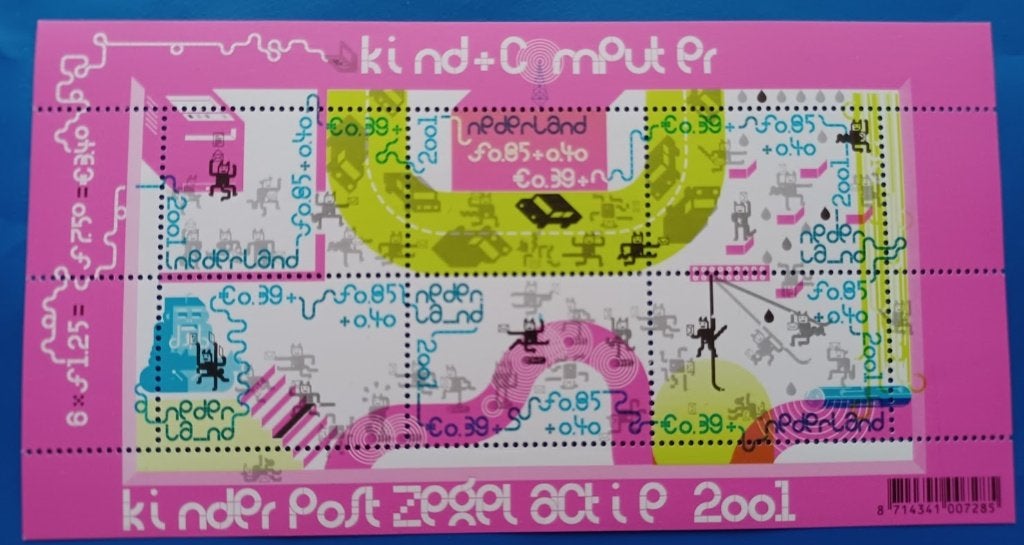 Kinderpostzegels 2001 - Kind en Computer NVPH 2013, Postzegels en Munten, Verzenden, Na 1940, Postfris