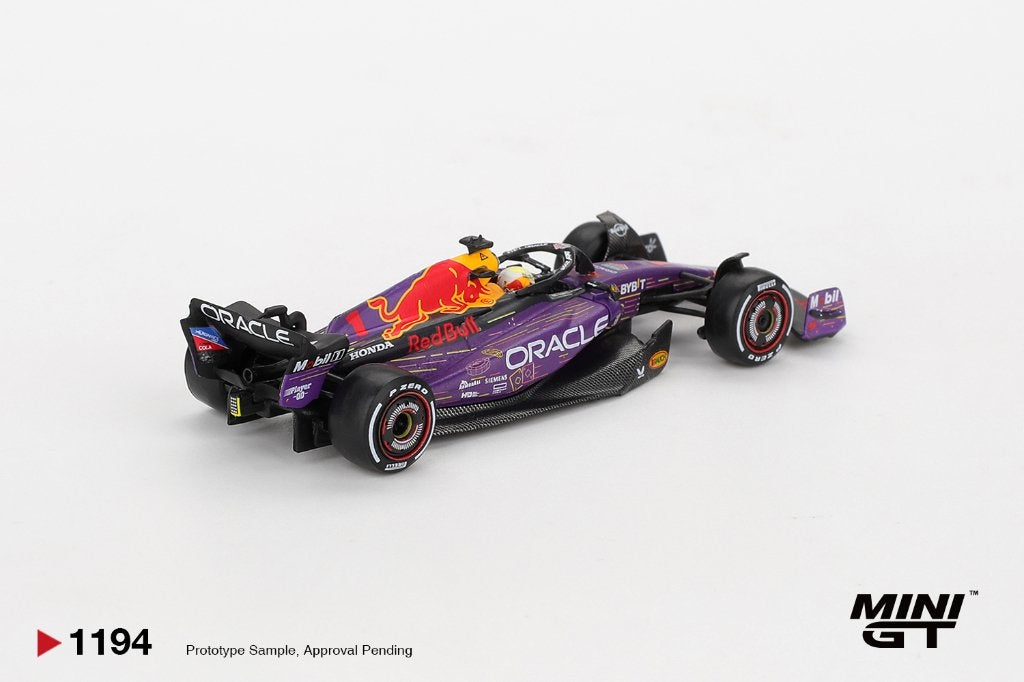 Mini GT Red Bull Racing RB19 #1 Max Verstappen Las Vegas GP, Www.rubensmodelautos.nl, Auto, Nieuw, Ophalen of Verzenden
