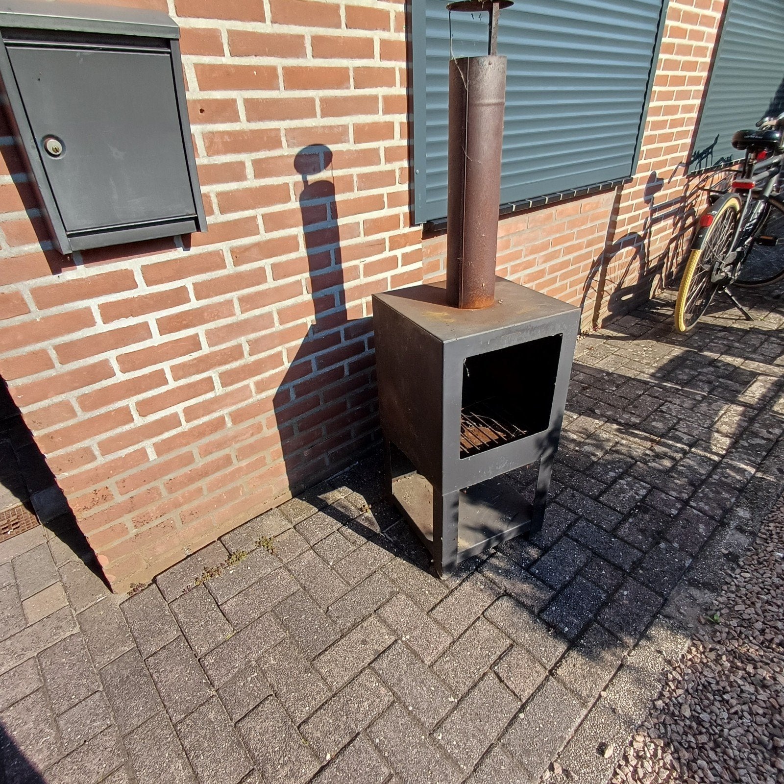 te koop tuinhaard, Ophalen
