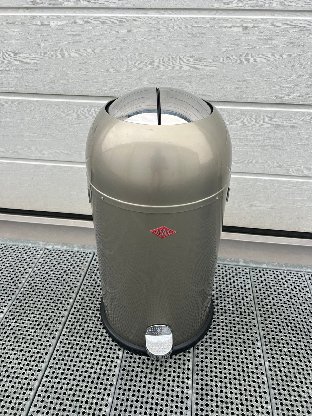Wesco Kickmaster pedaalemmer Nieuwzilver, 50 – 75, Gebruikt, Met pedaal, Ophalen of Verzenden