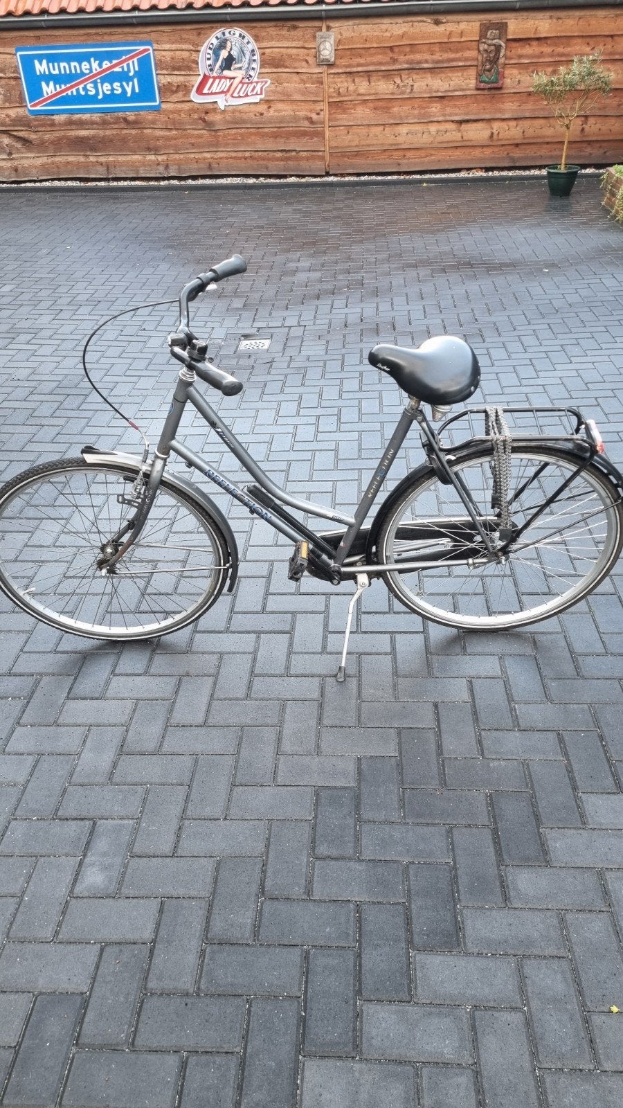 goedkope Stations-Stads fiets, 56 cm of meer, Ophalen, Gebruikt