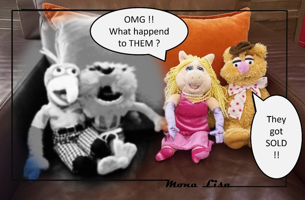 MUPPETS, 33 cm lang – prijs per stuk  , Ophalen of Verzenden