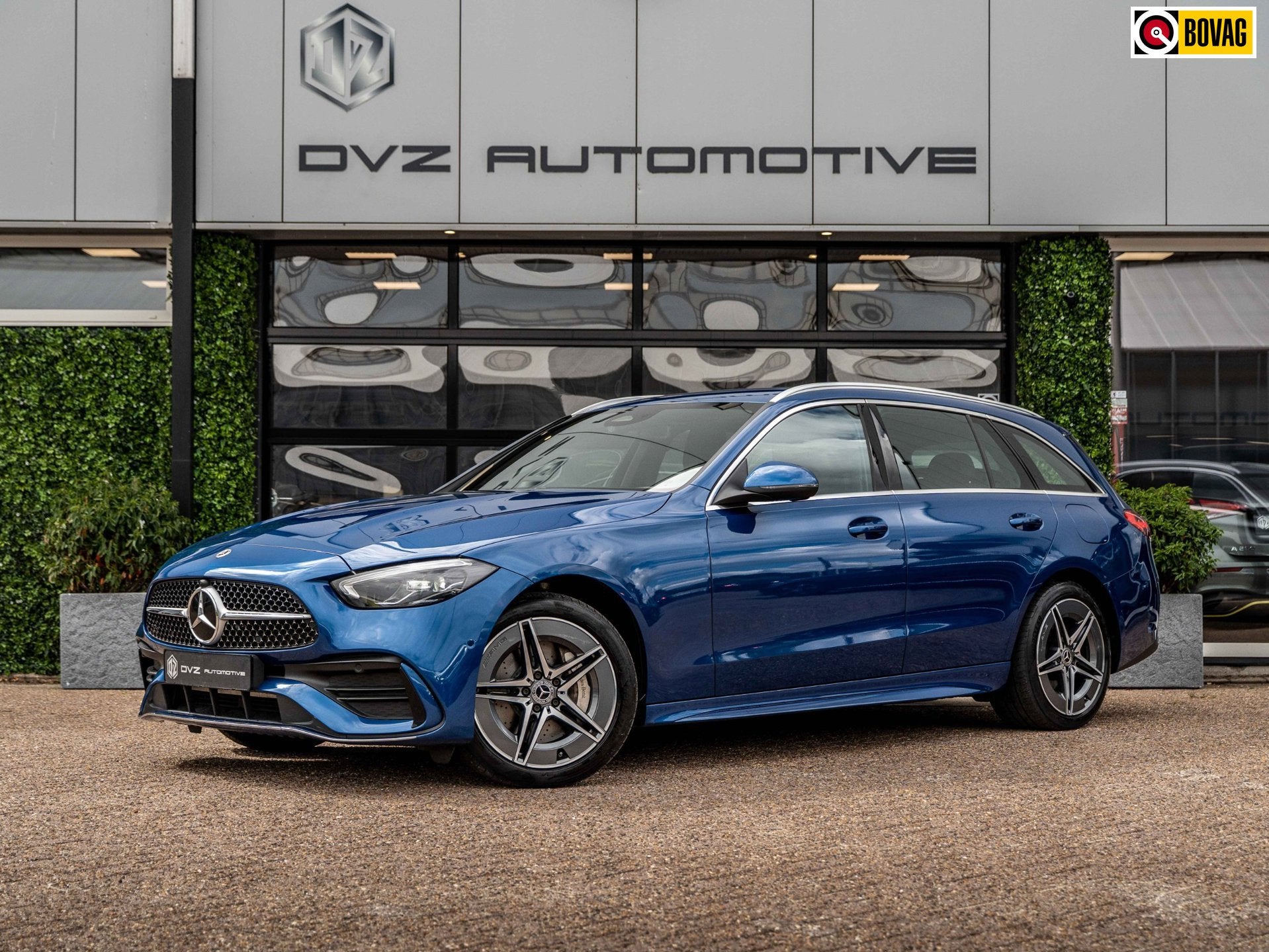 Mercedes-Benz C-klasse Estate 300e 313PK AMG Line | Memory |, Auto's, Dealer onderhouden, Achterwielaandrijving, Zwart, 4 cilinders