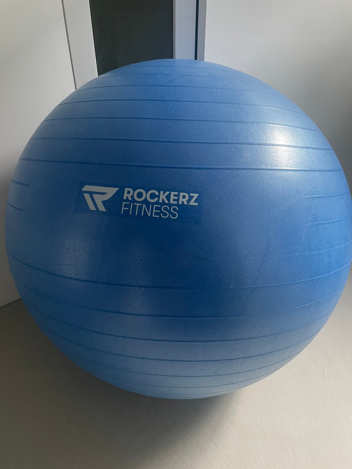 Fitness yoga Pilates bal blauw 65cm rockerz fysio, Ophalen, Zo goed als nieuw